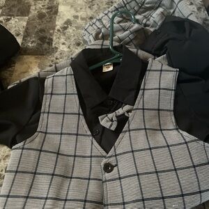 SHEIN Black and White Kids Matching Set